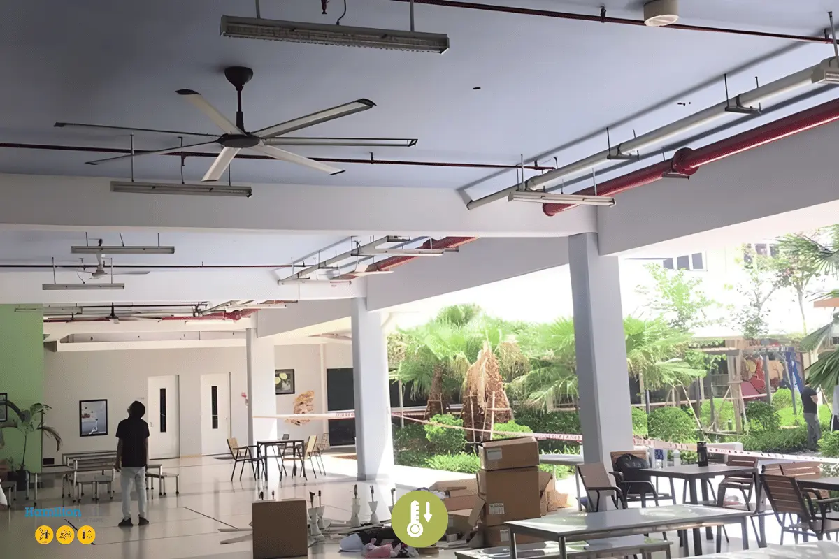 quạt trần lắp đặt tại AIS