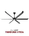 Pandora V150e Ø 1.5m White- Black | quạt trần, quạt cao cấp, quạt trần công nghiệp