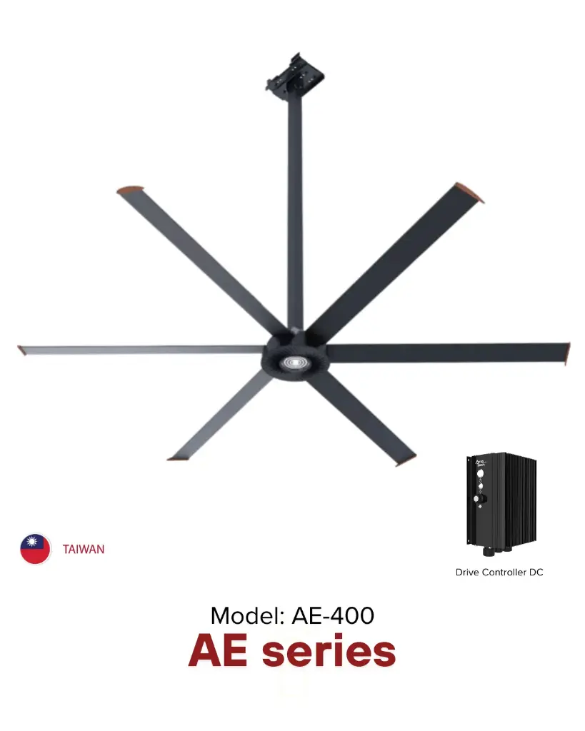 Environment Fans AE series Ø10ft | quạt trần, quạt cao cấp, quạt trần công nghiệp