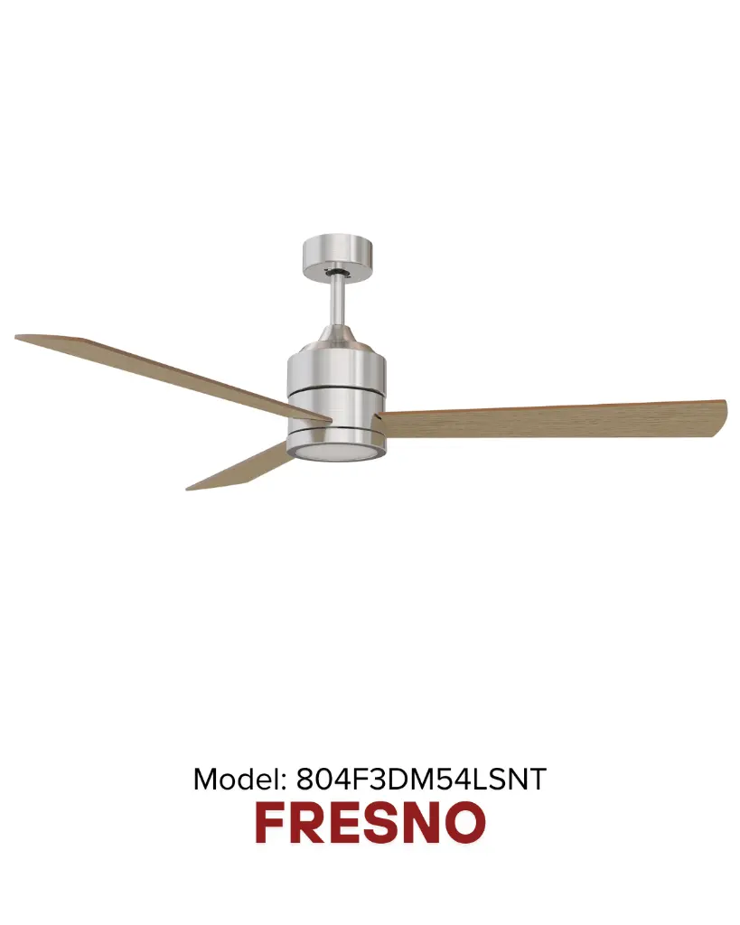FRESNO 54 Satin Nickel | quạt trần, quạt cao cấp, quạt trần công nghiệp